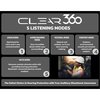 Clear 360 Electronic Ear Plugs, Hearing Protection, Bluetooth, 24dB NRR PRO